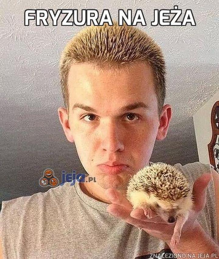 Kształt twarzy a fryzura na jeża