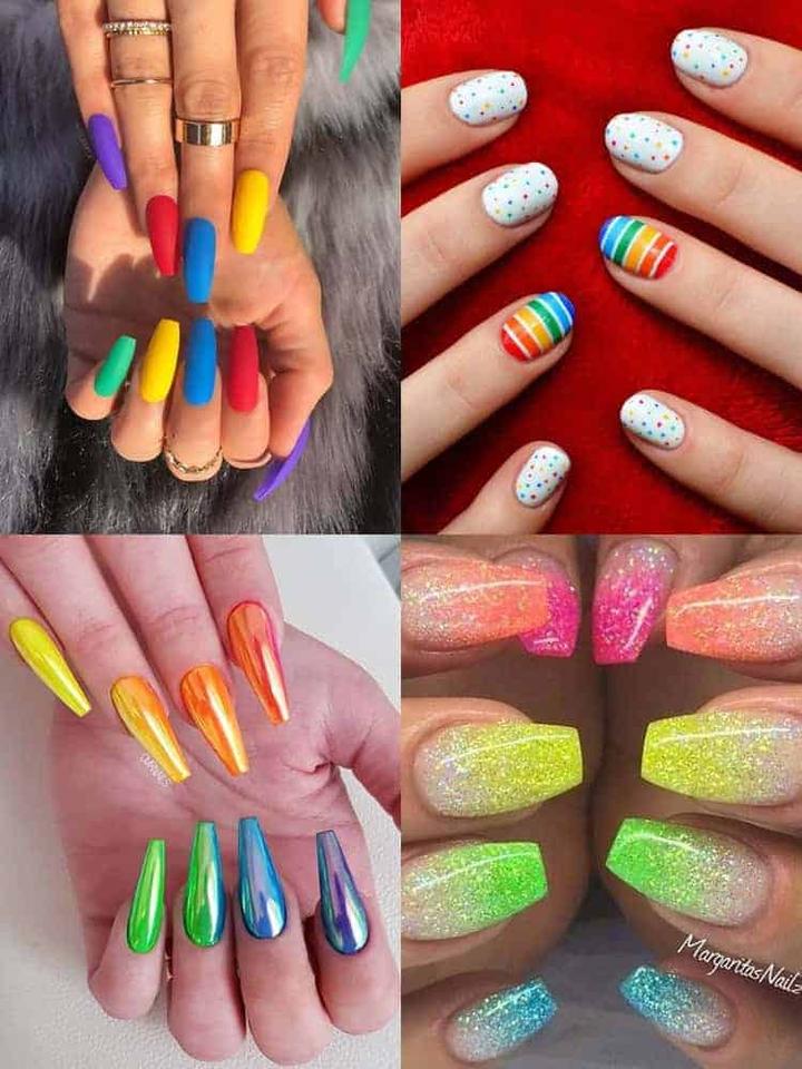 Tęczowe paznokcie krok po kroku