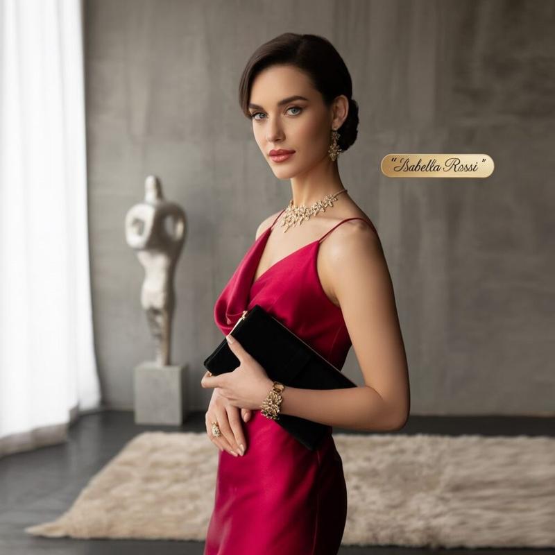 Biżuteria do czerwonej sukni